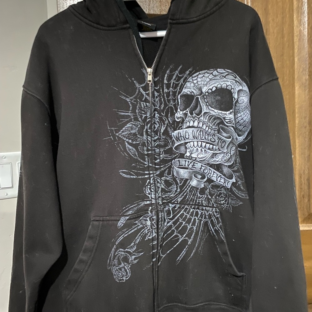 Hot Leathers Zipper hoodie. Great shape. No rips or tears. Zipper works